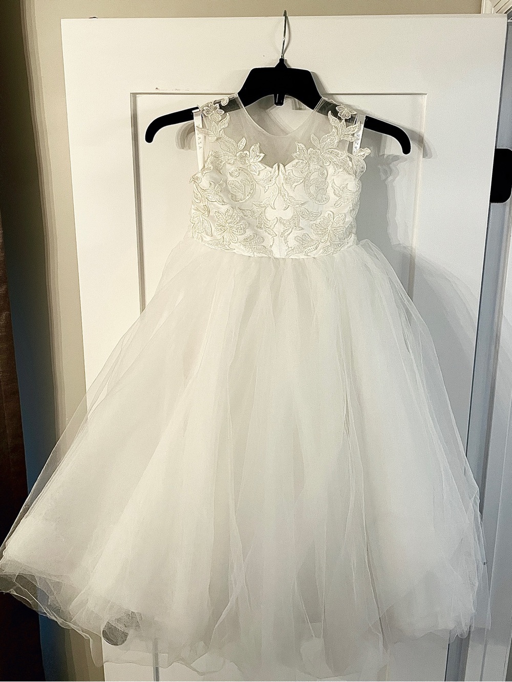 Azazie Aurora Lace Tulle Flower girl gown